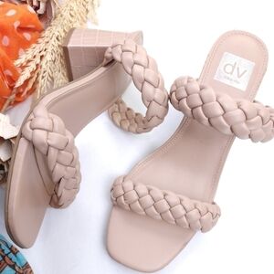 Anthropologie Dolce Vita Nude Tessa Mules Sz 9.5